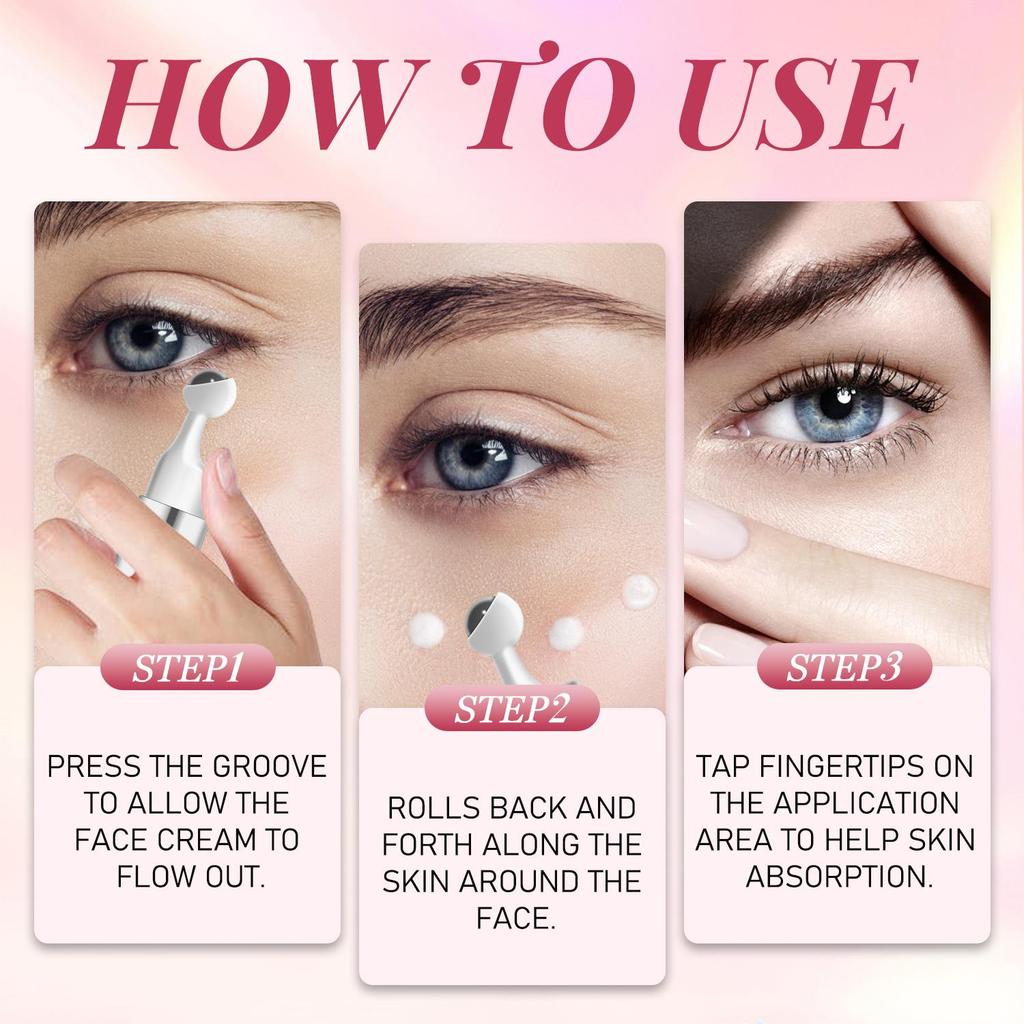 Retinol Eye Cream Stick-Deeply Nourish & Firm Eye Skin, Brighten Skin Tone, Refreshing Non-Greasy, Gentle for Sensitive Skin,15ml