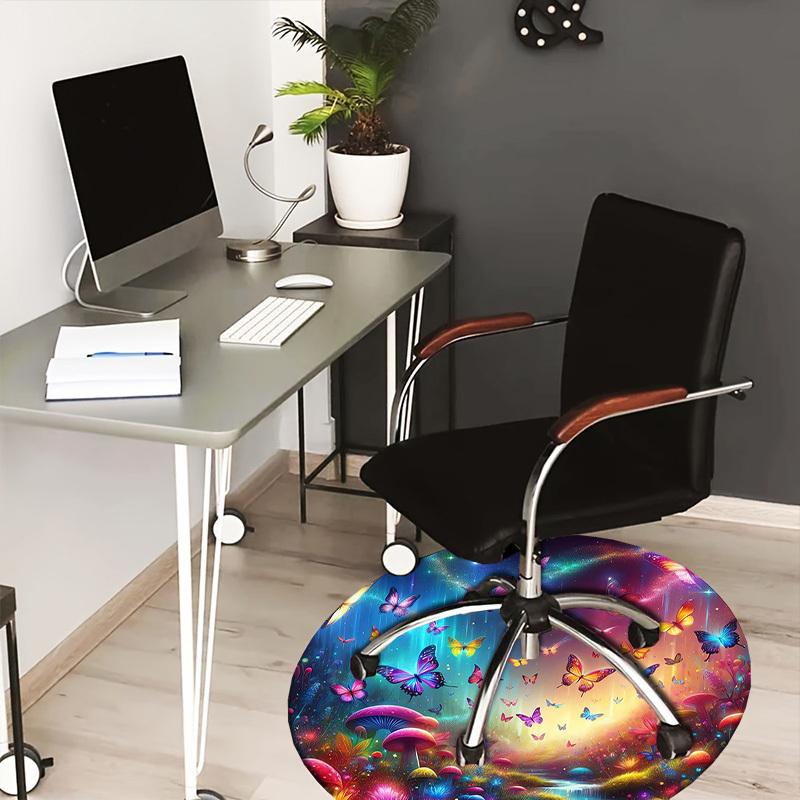 

1pc Office Carpet Chair Mats Fantasy Butterfly Garden Perfect for Decorating Office Chairss, Or Bedrooms.YDT316 80cm by 80cm