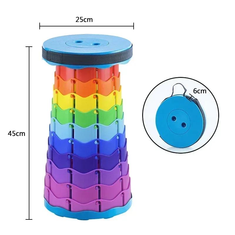 Popolare Leggero Plastica Metropolitana Coda Sedia Portatile Pieghevole Espandibile Sgabelli e Pieghevole Salvaspazio Sgabelli Sgabello da Bar