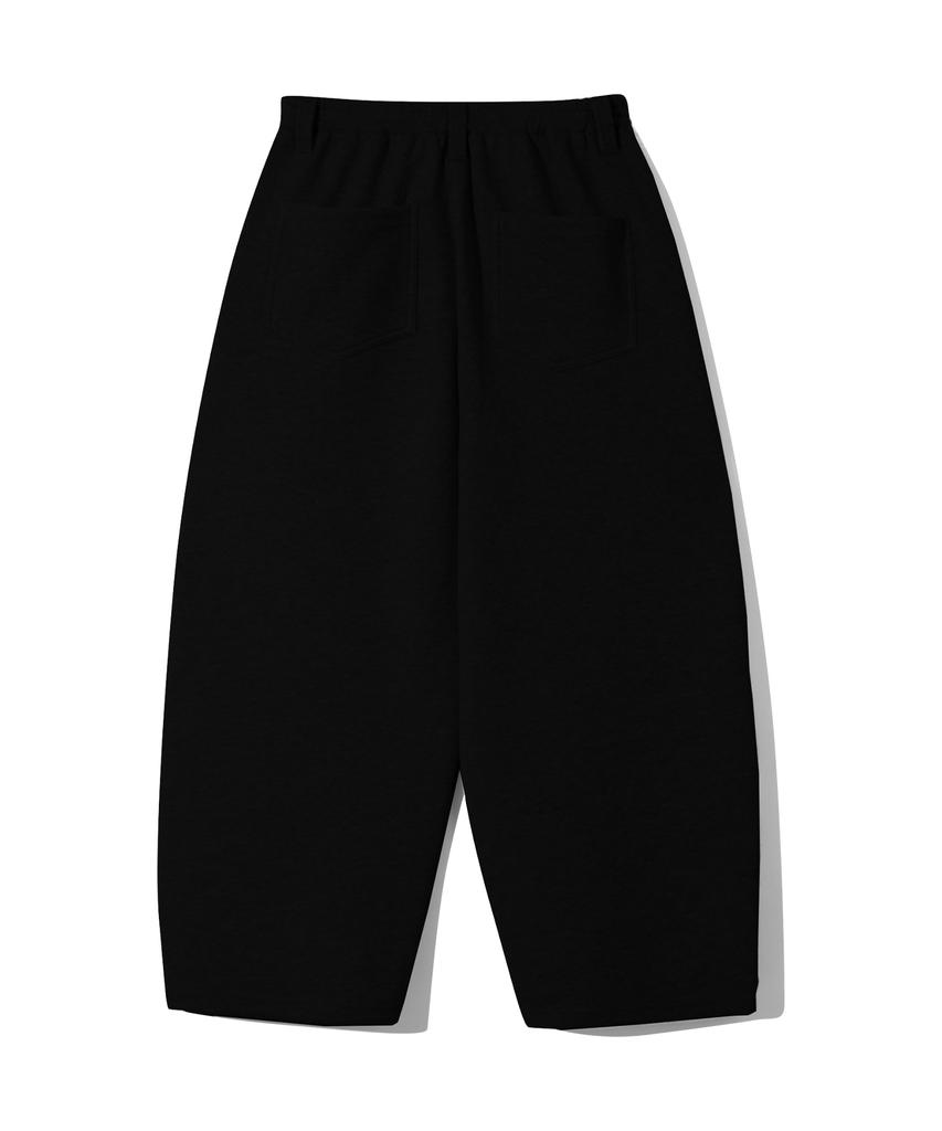 URBANSTOFF Curved Loose Sweatpants (Black)