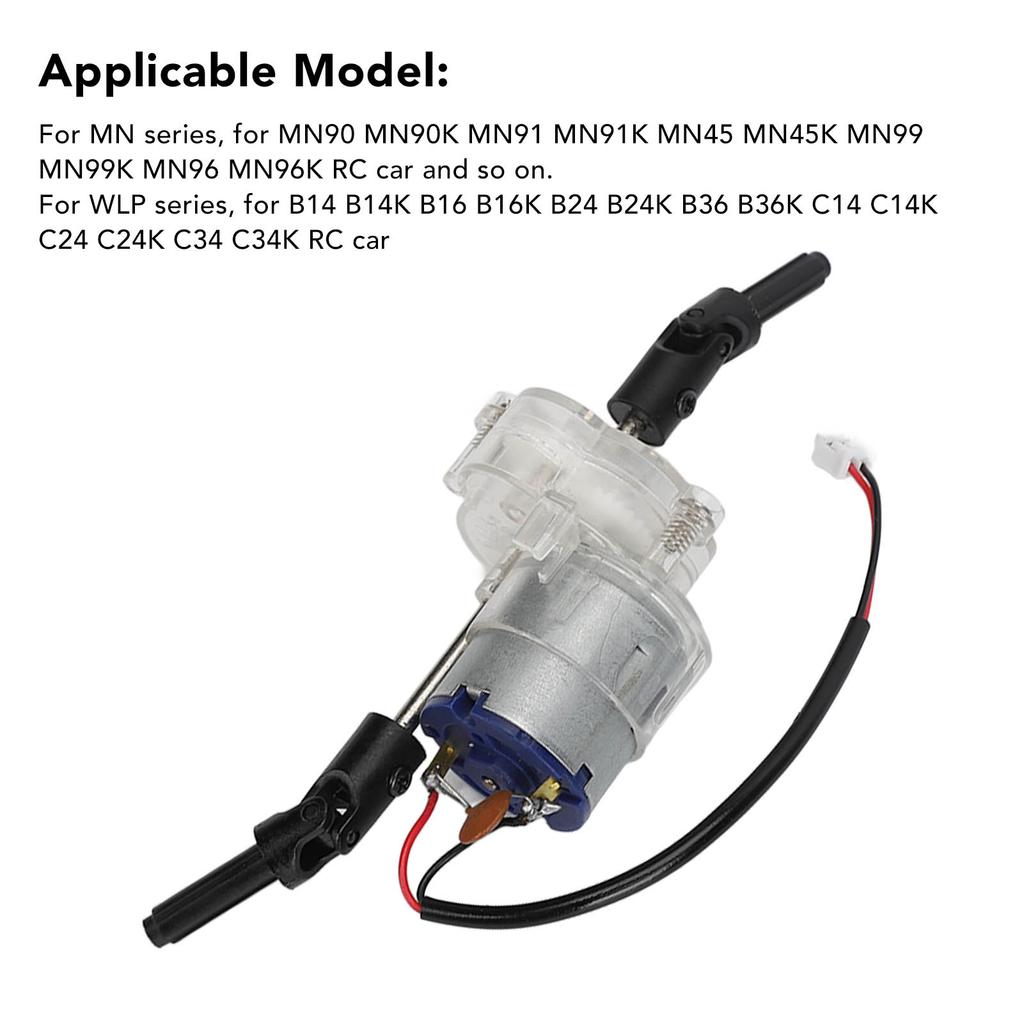 260 Motor Gearbox for MN D90 D91 MN99S Double Ball Bearings 1/12 RC Car Spare Parts Accessories