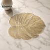 Flexible PVC Dining Mats Monstera Leaf Placemat, Hollow Table Mat, Waterproof Oil Proof Heat Washable Placemats Resistant for Wedding Banquet