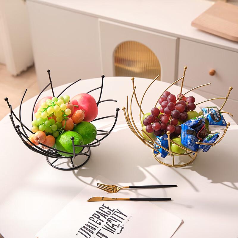 Ru Han Nordic Style Double-Layer Rotating Fruit Basket
