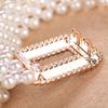 Women's Rhinestone & Pearl Elastic Waist Chain - Versatile and Stylish Fashion Cincher