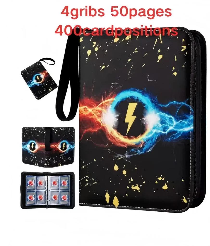 *** Anime 400PCS Card Binder Photocard PU Zipper Photo Album Carte Holder Kids Toys Collection Folder Letters Cards