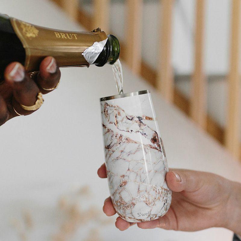 Swell Barware Champagnerflöte 165ml Calacatta Gold