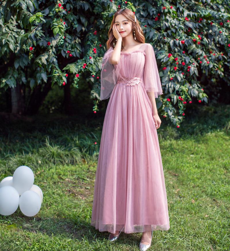 2025 Elegant Long Bridesmaid & Evening Dress for Women