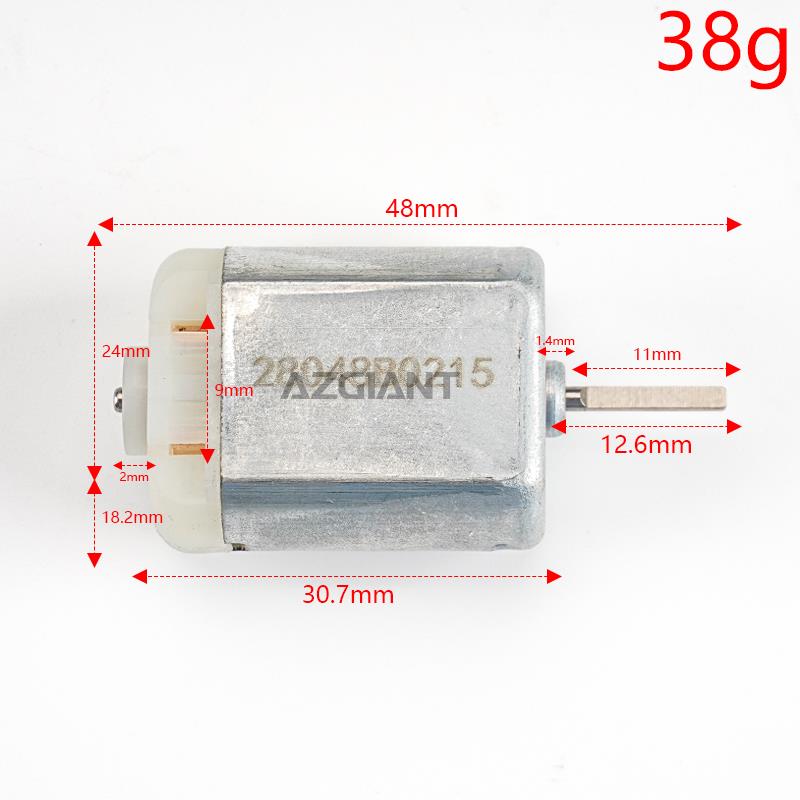 1pc Door Lock Actuator Motor, Rearview Mirror Motor Car Micro Motor FC280PT-22122 12V 15000 RPM 280 FC280 WFC-280PT-22122 12.6mm shaft