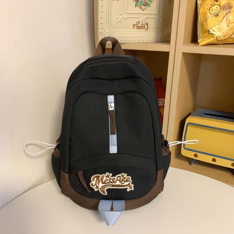 Japanese college students casual backpack girl college style retro backpack women's light junior high school student schoolbag