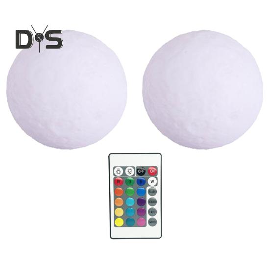 2/4 szt. Pływające światło basenowe z pilotem 16 kolorów RGB Zmieniające IP68 Wodoodporne Zasilane bateryjnie Zewnętrzny basen Wanna z hydromasażem Świecąca kula okrągła