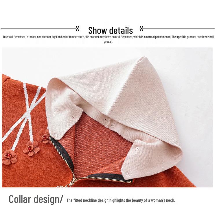 2025 New Style Autumn Knit Zip-Up Cardigan for Middle-Aged & Elderly Women