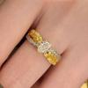 Classic Copper Alloy Zircon Ring Ladies Jewelry Wedding Promise Party Gift