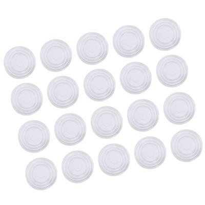 18Pcs Furniture Bumpers Glass Table Pads Transparent Round Rubber Mats Non-Slip Grip Pads for Cabinets Drawers Surface