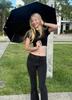 Ring handle folding 8 ribs Umbrella for both sunny and rainy days Lightweight Rainy season water quick durable Teflon coating UV light heat blocking