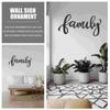 Ornament Decor Iron Letter Pendant Letters Sign Unique Wall Backdrop Craft Metal for Home Black Adornment