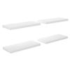 VidaXL Floating Wall Shelf 4 Pcs High Gloss White 60x23,5x3,8cm MDF