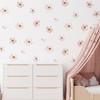 Floral Plants Flowers Wall Stickers for Living Rooms, Background Wall Decoration, Self-adhesive Vinyl Sticker, Girls Bedroom