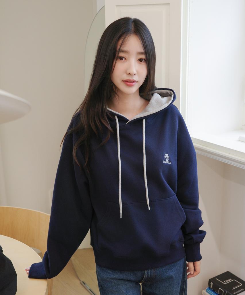 [Terry/Fleece] Stitch Combo Hoodie [6 Colors]