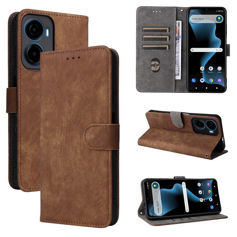 

Flip Cover for Cricket Magic 2 5G/AT&T Propel 2 5G PU Leather Phone Case Full-Body Protection [RFID Blocking] Walllet Cover чёрный