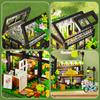Flower House Building Set with LED, City Street House Flower Shop Building Blocks Toy, Gift for Girls 8+ Year, Mini Brick 680pcs