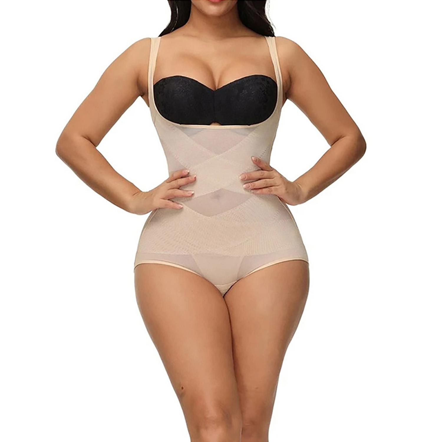 

Женский комбинезон с тренажером для талии, формирователь всего тела, жилет с контролем живота, тонкий корсет, корректирующее белье, топы на бретелях, повседневные 4XL бежевый