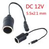 12V Female Car Cigarette Lighter Socket Plug Connector Charger Cable Adapter Dc 5.5*2.1Mm 5A Amper Ups Battery Backup Connector