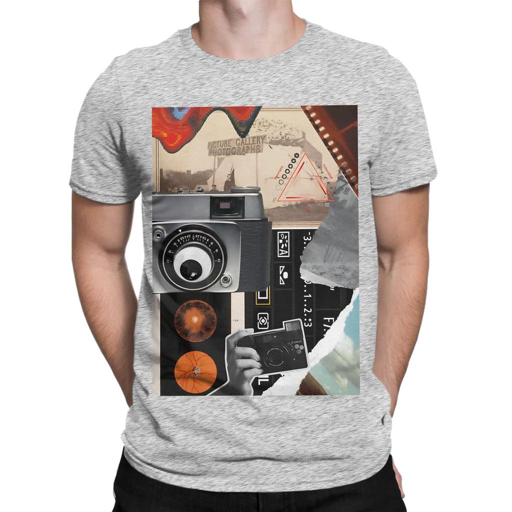 Collage Photographer Stuff Novelty Graphic 100 Cotton TShirt Fujifilm Tees Tops For Unisex