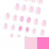 French Summer Floral White Press-On Nails - Short Square Tips for Nail Art
