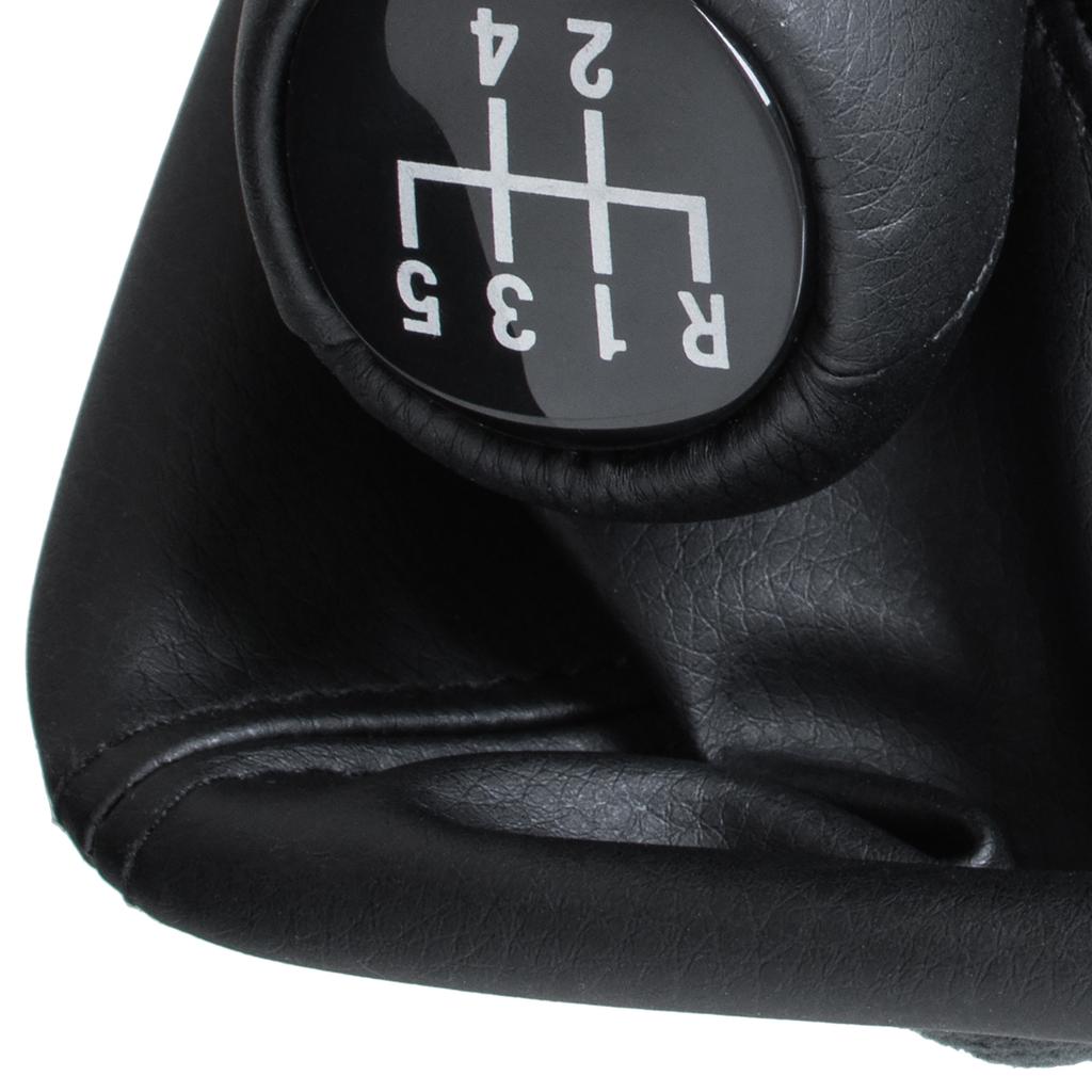 BMW 3 E36 90-00 Gear Shift Knob Black Eco Leather & Black Gaiter with Frame, 5 Speed