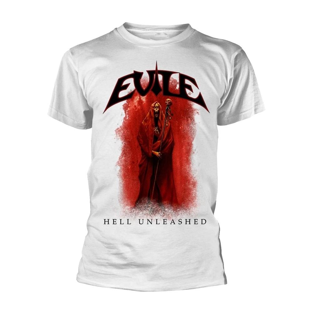 Evile Hell Unleashed White Official Tee T-Shirt Mens S