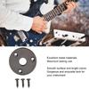 2PCS Black/Gold/Silver Output Jack Cover Chrome Metal Curved Bottom Jack Plate  For Guitar Bass