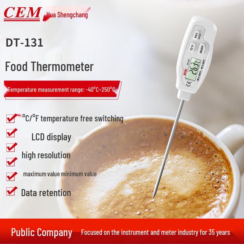 Водонепроницаемый термометр-щуп для продуктов CEM DT-131 (Китайская версия)
