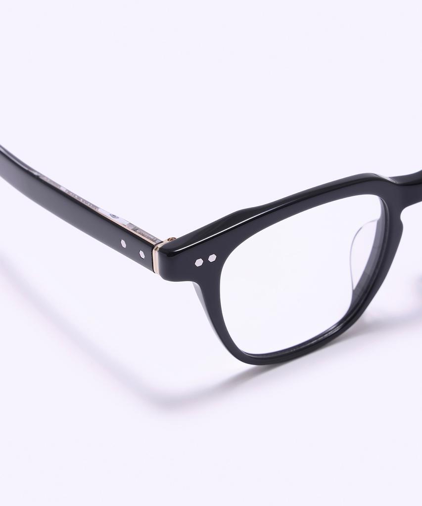 Alloaiweeo [Frame Black] Fbg7403 0920G Black Acetate Eyeglass Frame Blue Light Lens Selection