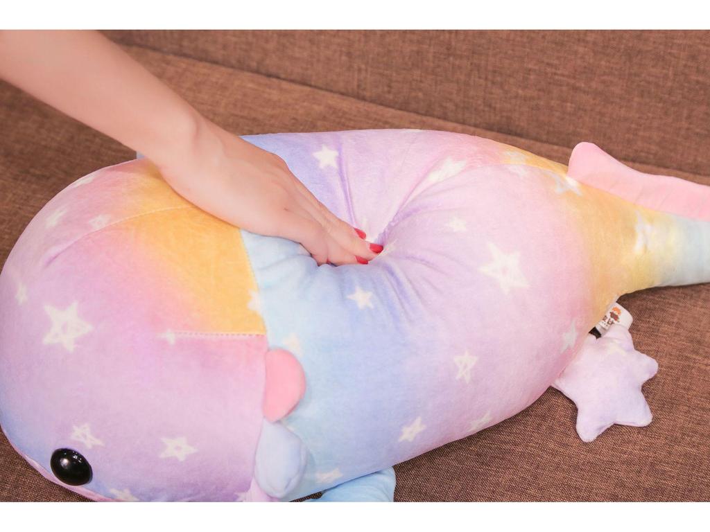 Plush Hexagonal Soft Salamander & Dinosaur Fish Throw Pillow Doll