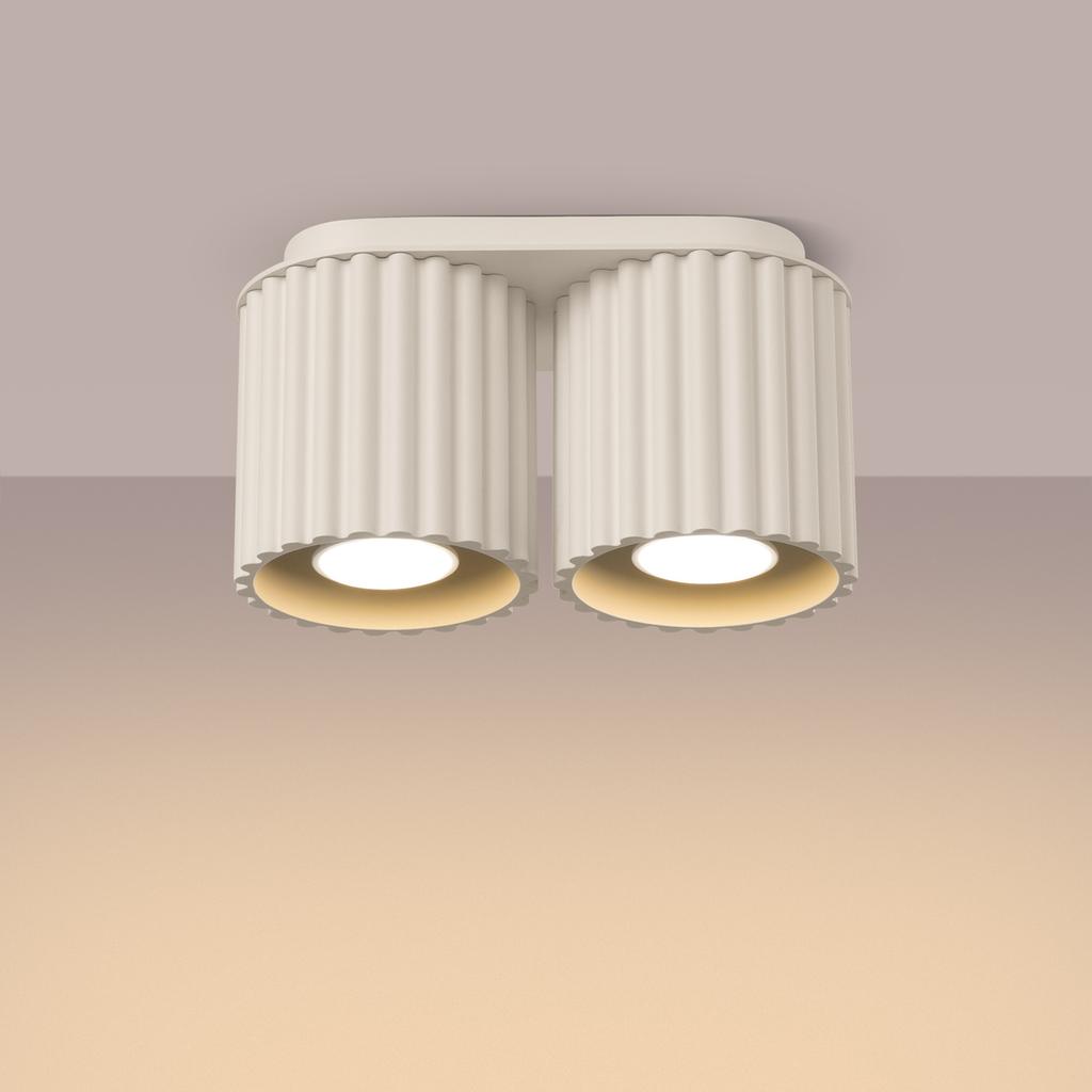 Ceiling Lamp Aura 2 Beige GU10