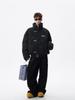 Unisex Retro Stehkragen Baumwoll Daunenjacke, Herbst/Winter High Street Stil, Locker und Vielseitig.