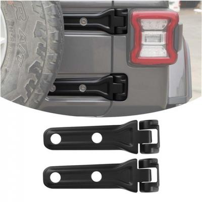 Matte Black Rear Tailgate Door Hinge Bezel Cover Trim For Jeep Wrangler JL 2018+