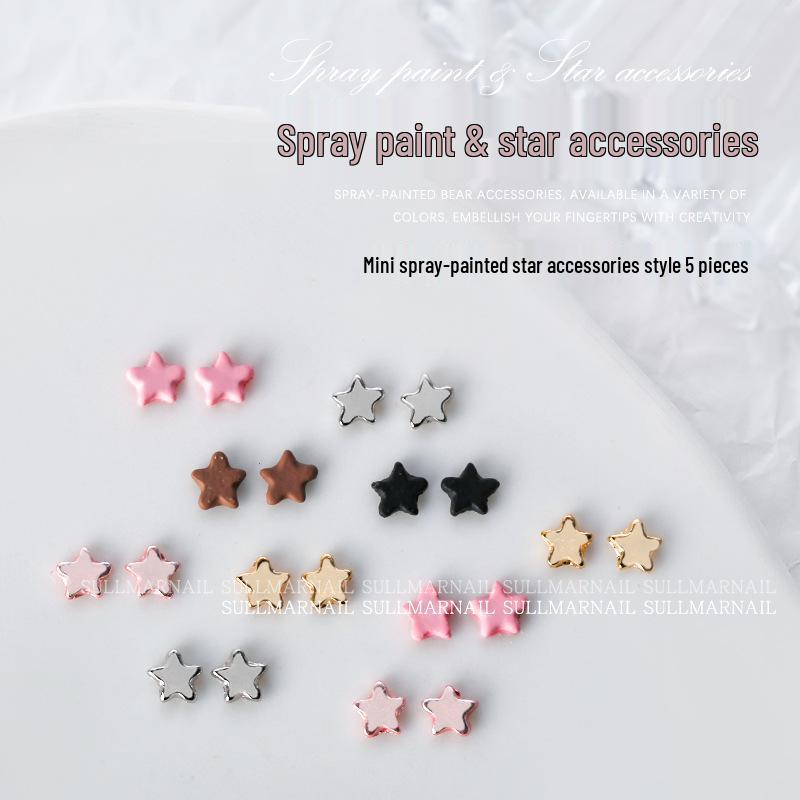 

Nail Art 3D Five-Pointed Star Decorations - 5 Pcs