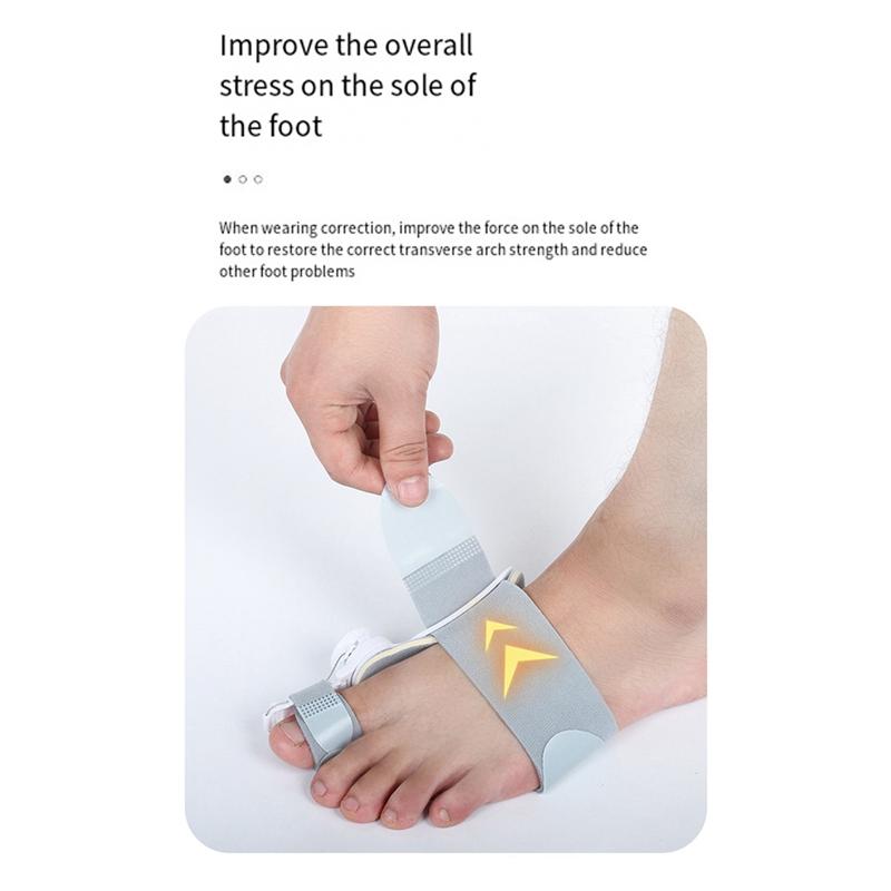 A65T-Bunion Corrector For Women Men, Adjustable Knob Double Correction Separator For Splints Hammer Toe Straightener