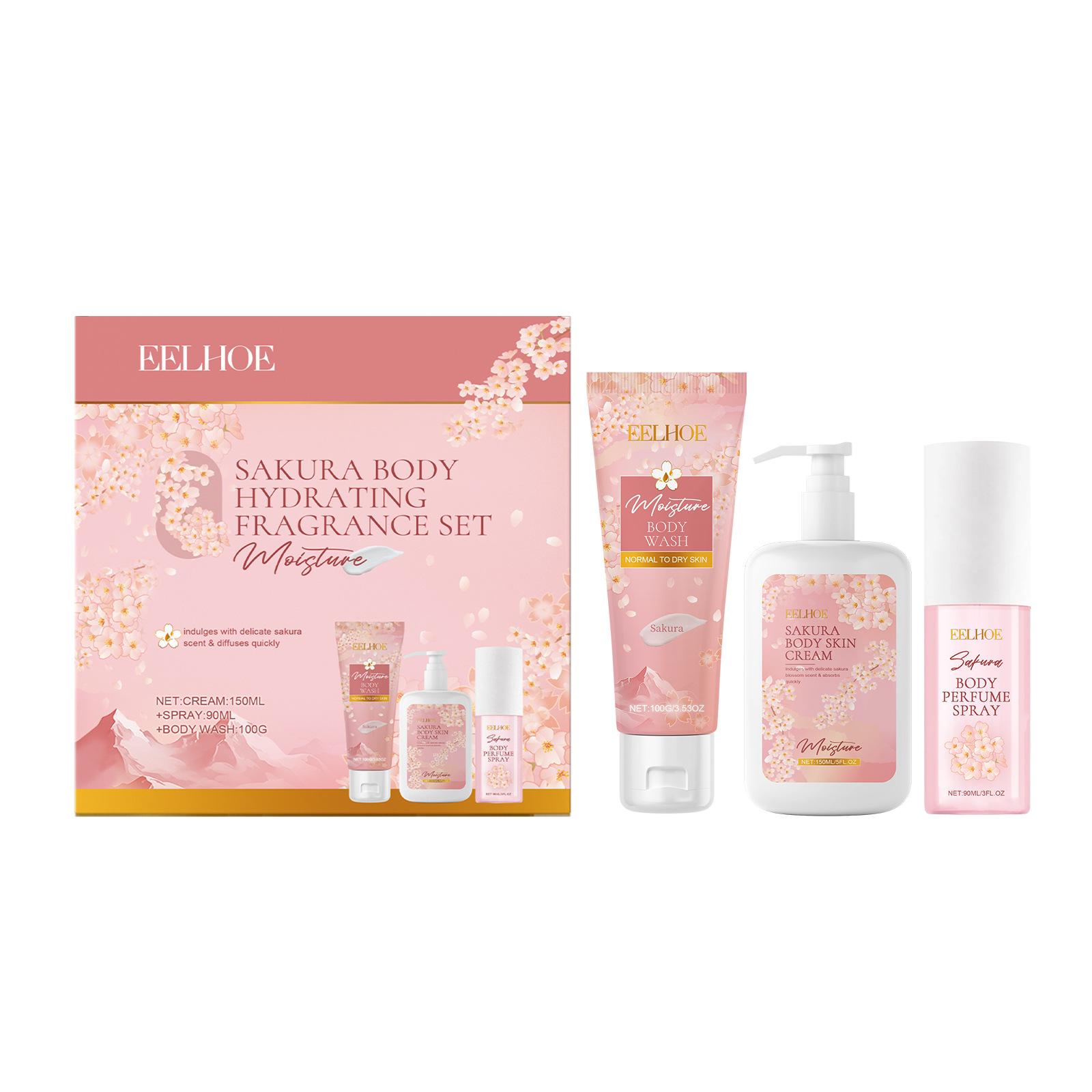 Eelhoe Cherry Blossom Moisturizing & Nourishing Body Gift Set