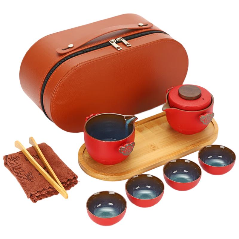 Portable Ceramic Kung Fu Tea Set