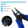 Wire Cutters, Spring-loaded CRV Steel Diagonal Flush Cutters for Electrical & Home Use–Heavy Duty Precision Side Cutting Pliers