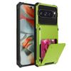 Flip-Portemonnaie Kartensteckplatz Stoßfeste Handyhülle aus Hart-PC + Weich-TPU für Google Pixel 9 9Pro 9ProXL 10 10Pro Pro XL Pixel10 Rückseite