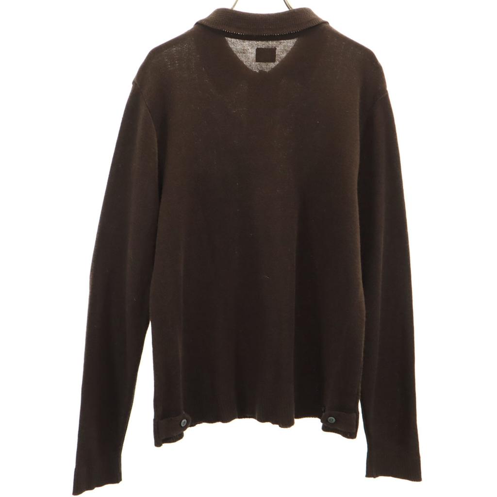 TENDERLOIN Made In Japan Long Sleeve Half Button Sweater L Brown Knit Men's Used