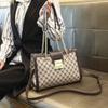 Womens Medium PU Crossbody Tote Bag With Zipper Vintage Style Shoulder Daily Use
