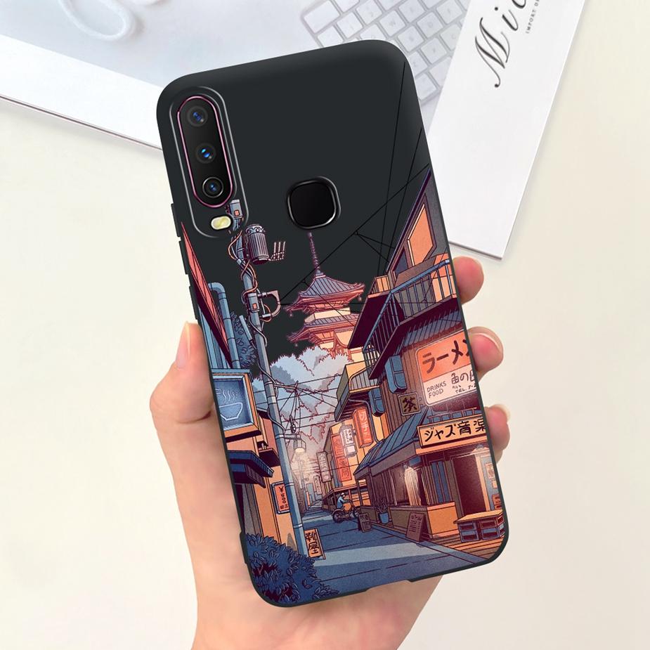 For Vivo Y12 Case Vivo Y15 Y17 1902 1904 Cute Fashion Cartoon Cover Soft Silicone Phone Case For Vivo Y15 Y 12 17 VivoY12 Fundas
