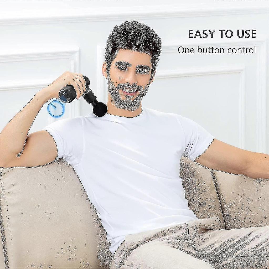 Mini-Massagepistole, Tiefengewebs-Massagepistole, USB-Laden, leicht, tragbar, Perkussions-Muskelpistole für Sportler, Geschenke für Männer, Frauen, super leise