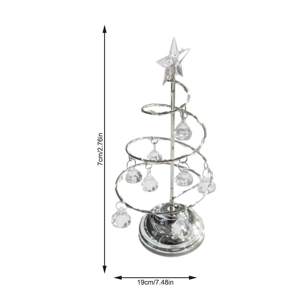 Christmas Tree Light Luminous Acrylic Night Lamp Glowing LED Xmas Decoration Gift for Bedroom