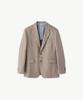 Stco [Summer] Linen Blend Windowpane Check Jacket_Beige (Relaxed Fit)_Sjawb93Ncd