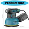 Quiet 6 Speed Grinder with Ergonomic Grip 5Inch Random Orbital Sander for DIY Projects and Professional Polishing Tasks